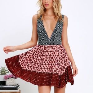 Patterned Mini Dress